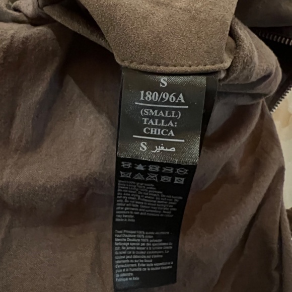 Men’s AllSaints Grantham Suede Jacket - light_taupe - Picture 5 of 10